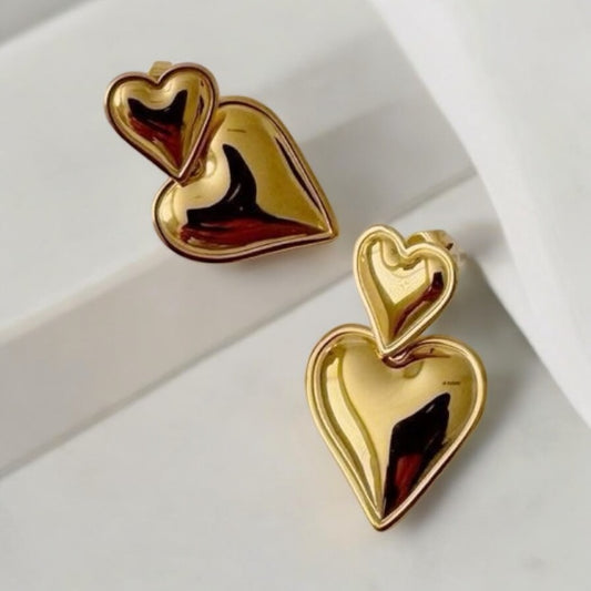 Aretes Corazones A091