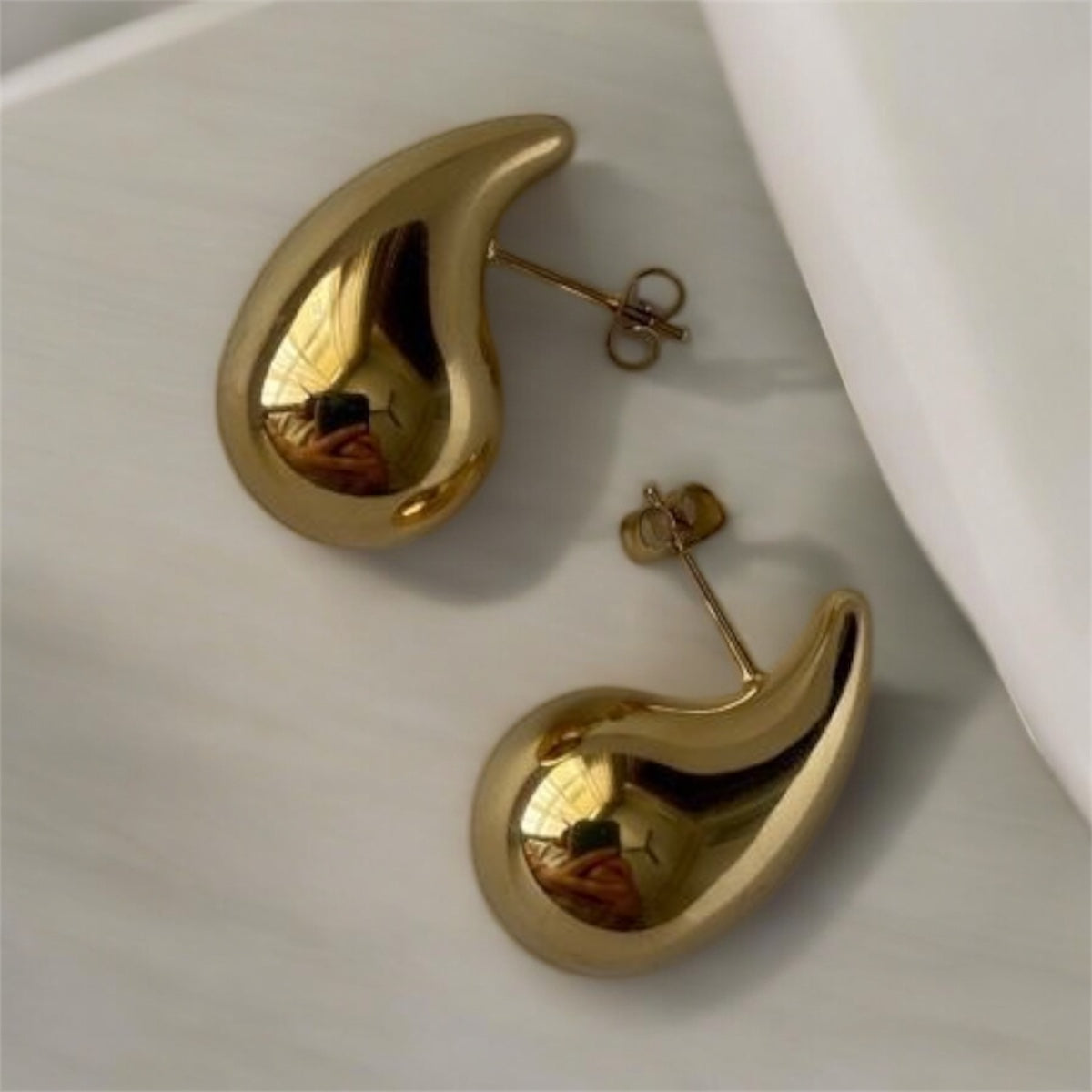 Aretes gota / Dorada - A007