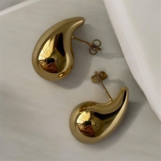 Aretes gota / Dorada - A007
