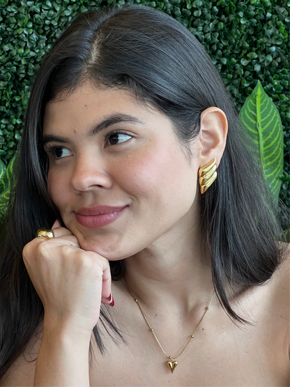 Collar corazón flecha - C009