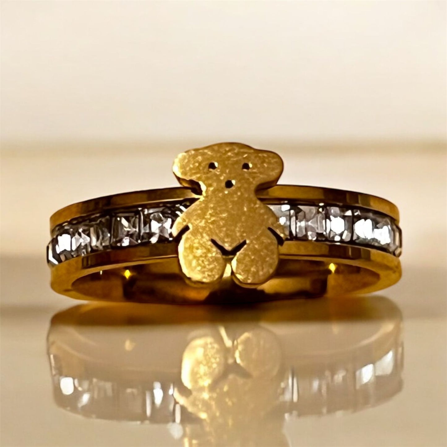 Anillo gold tous / acero - G003