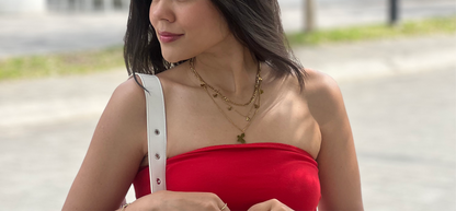 Collar triple Mariposita - C004