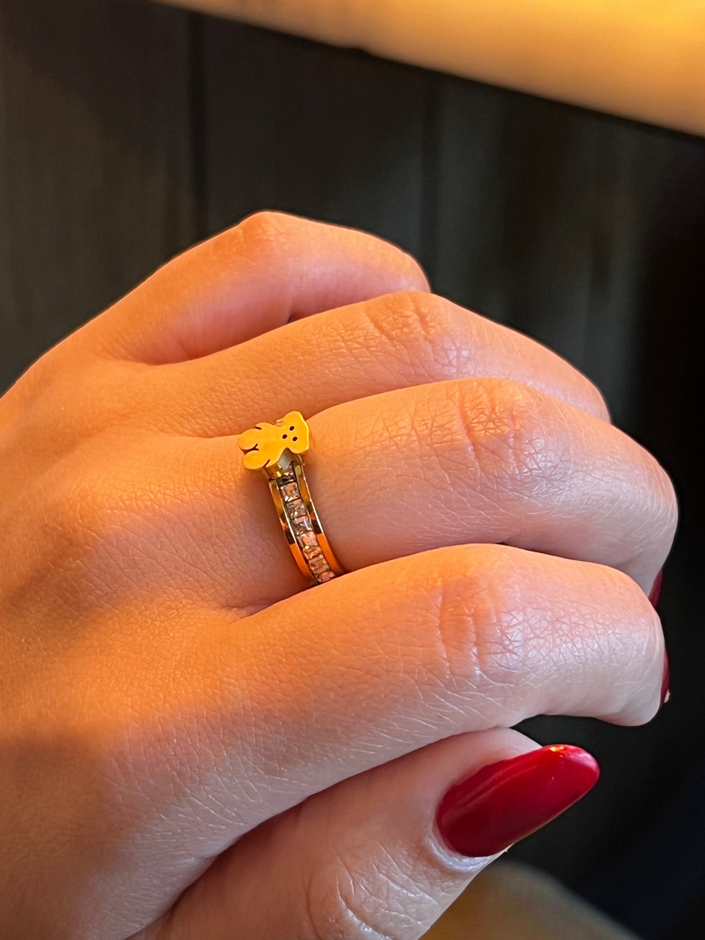 Anillo gold tous / acero - G003