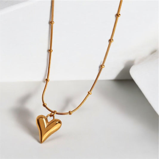 Collar corazón flecha - C009