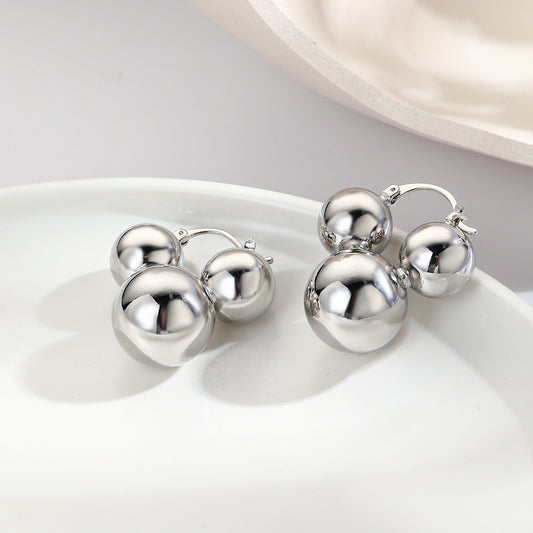 Argollas Mickey / Plateado - A056