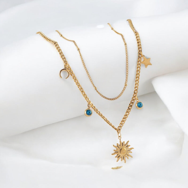 Collar doble sol - C003