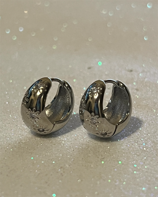 B170 - Argollas plateadas