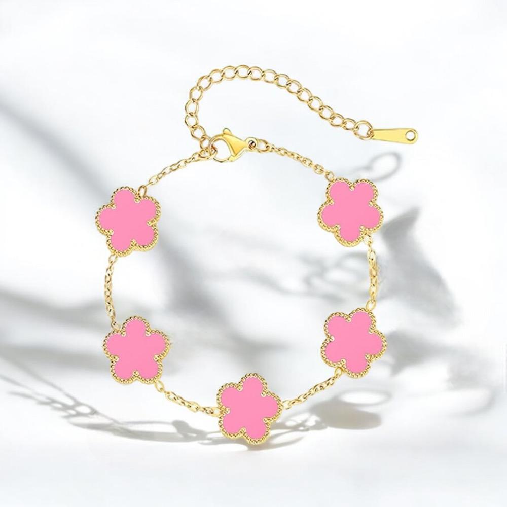 PULSERA TENDENCIA ROSADA P022
